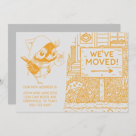  aankondiging nieuw huisadres (Voorkant / Achterkant)