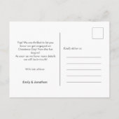 Aankondiging nieuw jaar avonturen foto-Verloving (Achterkant)