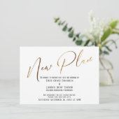 Aankondiging nieuw plan Elegant Gold Handwriting (Staand voorkant)