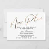 Aankondiging nieuw plan Elegant Gold Handwriting (Voorkant)