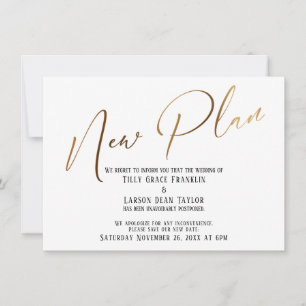 Aankondiging nieuw plan Elegant Gold Handwriting