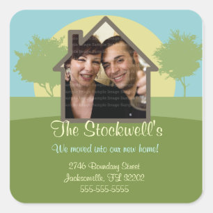 Aankondiging nieuw startschot voor de fotosjabloon vierkante sticker