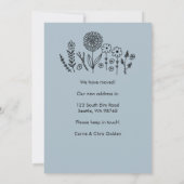 Aankondiging nieuwe adres verhuisbericht Tuin Deur (Achterkant)