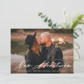 Aankondiging nieuwe avonturen foto-Verloving (Staand voorkant)