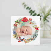 aankondiging nieuwe baby Prettig Kerstfeest (Staand voorkant)