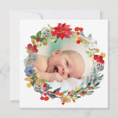 aankondiging nieuwe baby Prettig Kerstfeest (Voorkant)