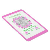 Aankondiging nieuwe babymeisje flexibele magneet (Rechterzijde)