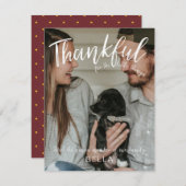 Aankondiging nieuwe familielid Foto van Thanksgivi (Voorkant / Achterkant)