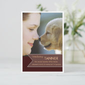 Aankondiging nieuwe foto van Pet Brown Banner (Staand voorkant)