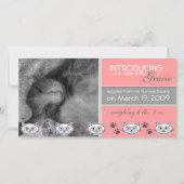 Aankondiging nieuwe geadmineerde huisdier (Voorkant)