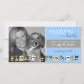 Aankondiging nieuwe hond-adoptie (Voorkant)