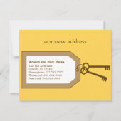 Aankondiging nieuwe set sleutels verhuizing (Voorkant)