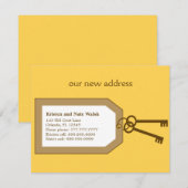 Aankondiging nieuwe sleutelbos verhuisbericht (Voorkant / Achterkant)