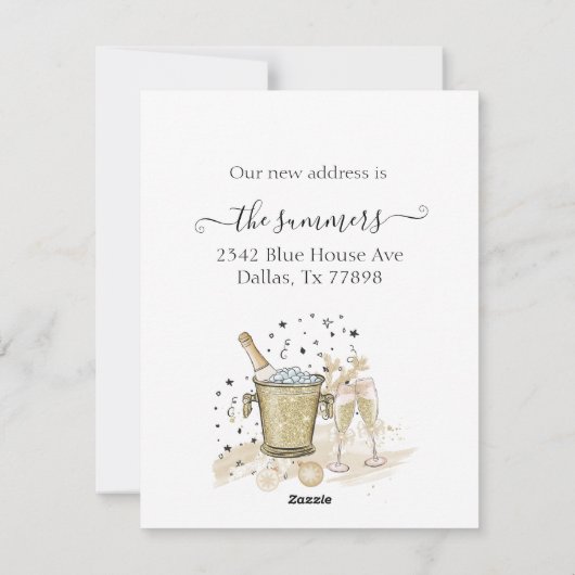 Aankondiging nieuwjaar We hebben Gold verplaatst (Achterkant)