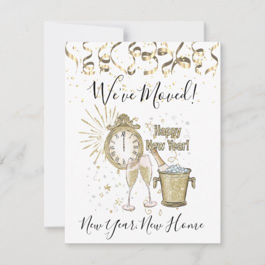 Aankondiging nieuwjaar We hebben Gold verplaatst (Voorkant)