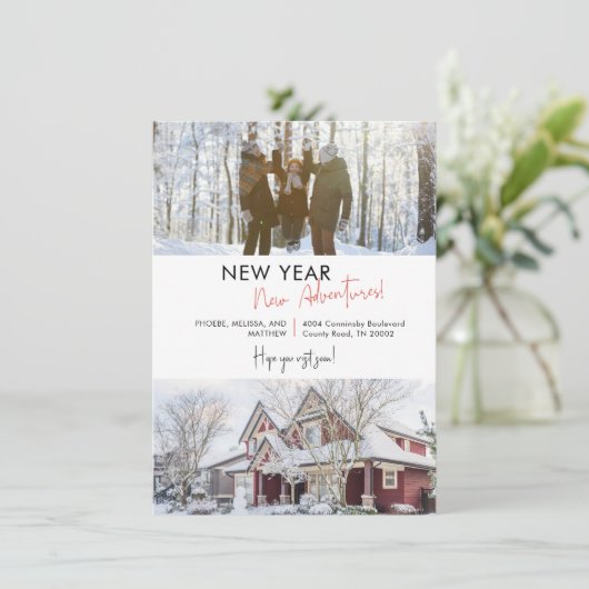 Aankondiging nieuwjaarsvakantie (Staand voorkant)