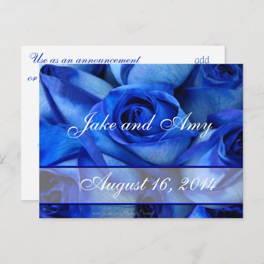 Aankondiging of Uitnodiging-aanpassen (Voorkant / Achterkant)