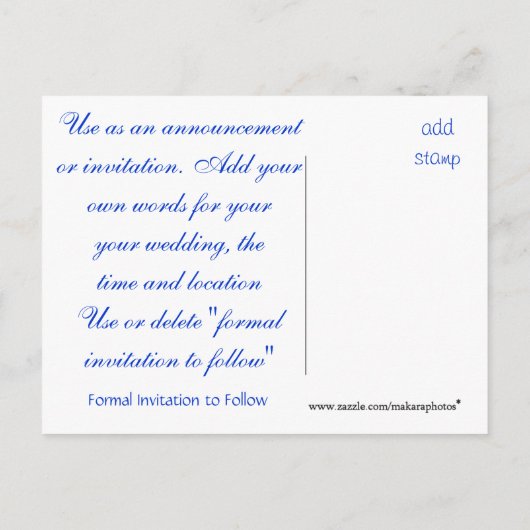 Aankondiging of Uitnodiging-aanpassen (Achterkant)