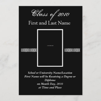 Aankondiging of uitnodiging van het afstuderen