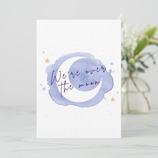 Aankondiging of uitnodiging van het baby shower (Staand voorkant)