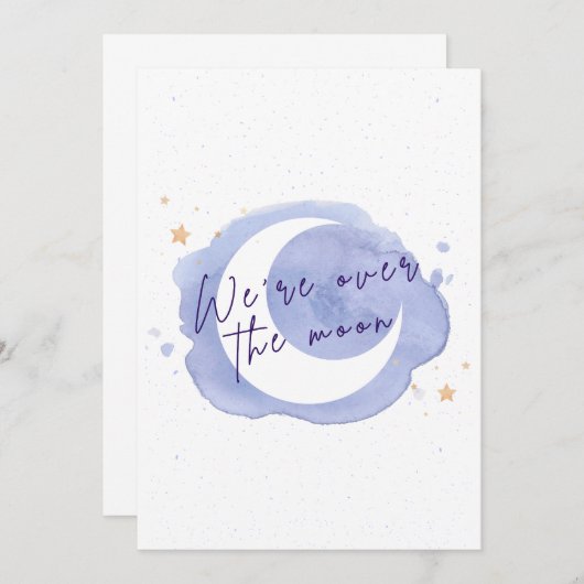 Aankondiging of uitnodiging van het baby shower (Voorkant / Achterkant)