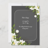 Aankondiging of uitnodiging van witte en grijze fo (Achterkant)