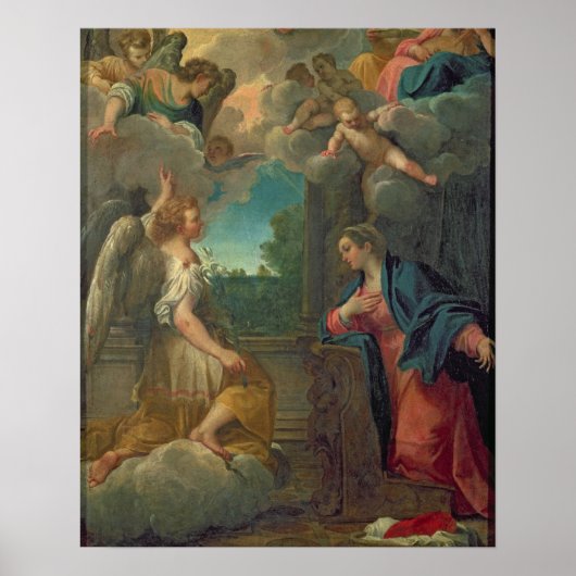 Aankondiging (olie op canvas) 2 poster (Voorkant)