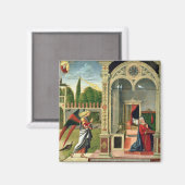 Aankondiging (olie op het paneel) 2 magneet (Voorkant / Achterkant)
