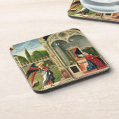 Aankondiging (olie op het paneel) 2 onderzetter (Linkerzijde)