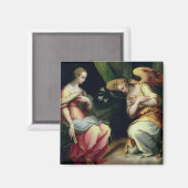 Aankondiging (olie op het paneel) 3 magneet (Voorkant / Achterkant)