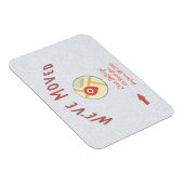 Aankondiging online computerkaartpictogram magneet (Rechterzijde)