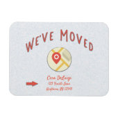 Aankondiging online computerkaartpictogram magneet (Horizontaal)