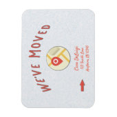 Aankondiging online computerkaartpictogram magneet (Verticaal)