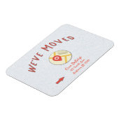 Aankondiging online computerkaartpictogram magneet (Linkerzijde)