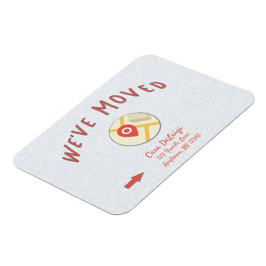 Aankondiging online computerkaartpictogram magneet (Linkerzijde)