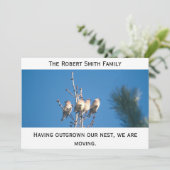 Aankondiging - Onze nest uitzaaien ... (Staand voorkant)