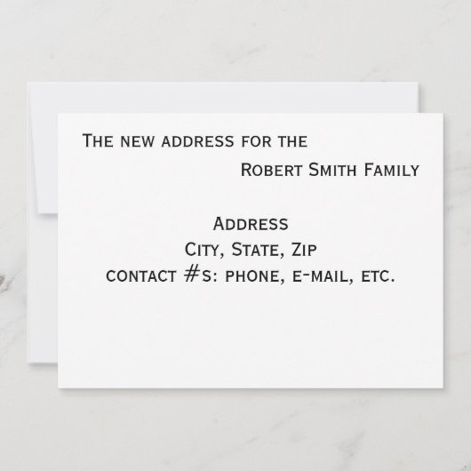 Aankondiging - Onze nest uitzaaien ... (Achterkant)