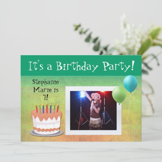 Aankondiging op Aangepaste foto op feestdag (Staand voorkant)