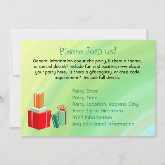 Aankondiging op Aangepaste foto op feestdag (Achterkant)