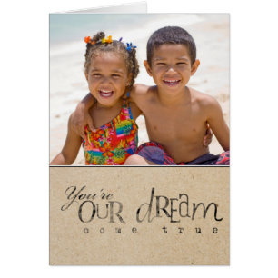 Aankondiging op adoptiedag Foto Wenskaart