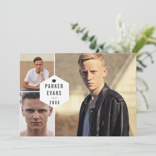 Aankondiging Open House voor moderne multi-foto-Af (Staand voorkant)