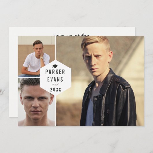 Aankondiging Open House voor moderne multi-foto-Af (Voorkant / Achterkant)