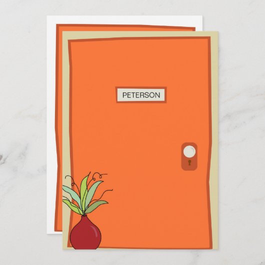 Aankondiging Oranje deuromslag (Voorkant / Achterkant)