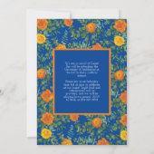 Aankondiging Oranje Roos Blue Photo Afstuderen (Achterkant)