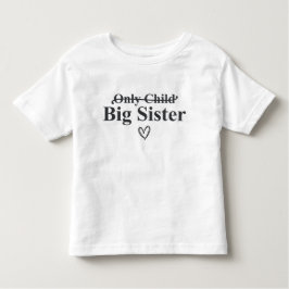 Aankondiging Oudere Zus Kinder Shirts