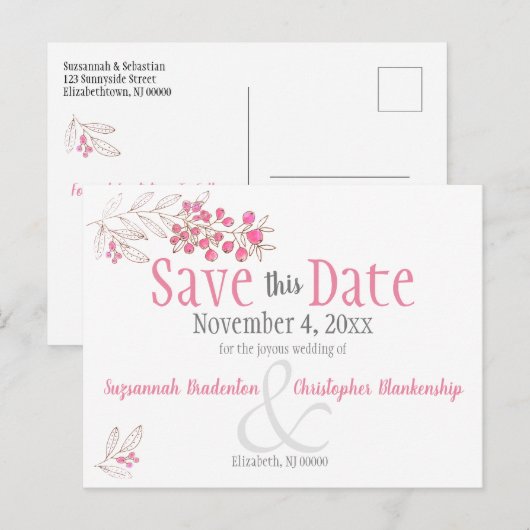 Aankondiging over de minimalistische roze bruinjes (Voorkant / Achterkant)