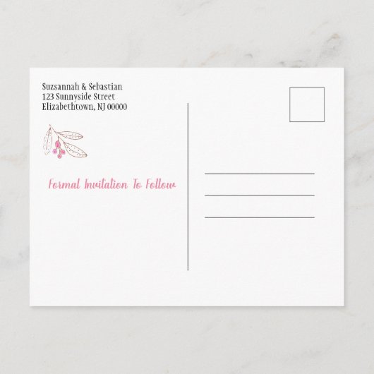 Aankondiging over de minimalistische roze bruinjes (Achterkant)