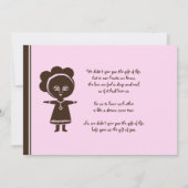 Aankondiging over Ethiopische adoptie (Achterkant)