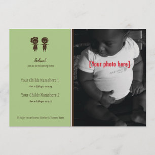 Aankondiging over Ethiopische sibling Adoption