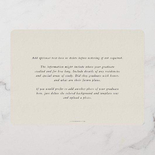 Aankondiging Oyster Caduceus Medical Afstuderen (Achterkant)